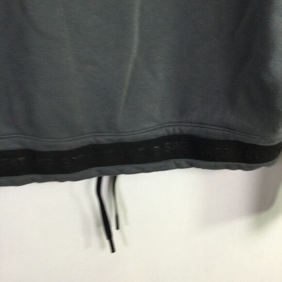 Under Armour Women Project Rock Pullover Loose Tie Bottom Sweatshirt Gray Size L - Picture 11 of 15